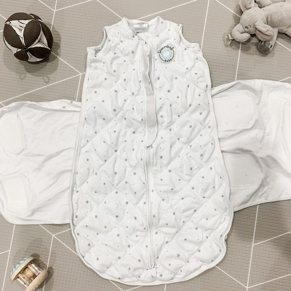Dreamland Baby Weighted Sack & Swaddle Wing 0-6mo